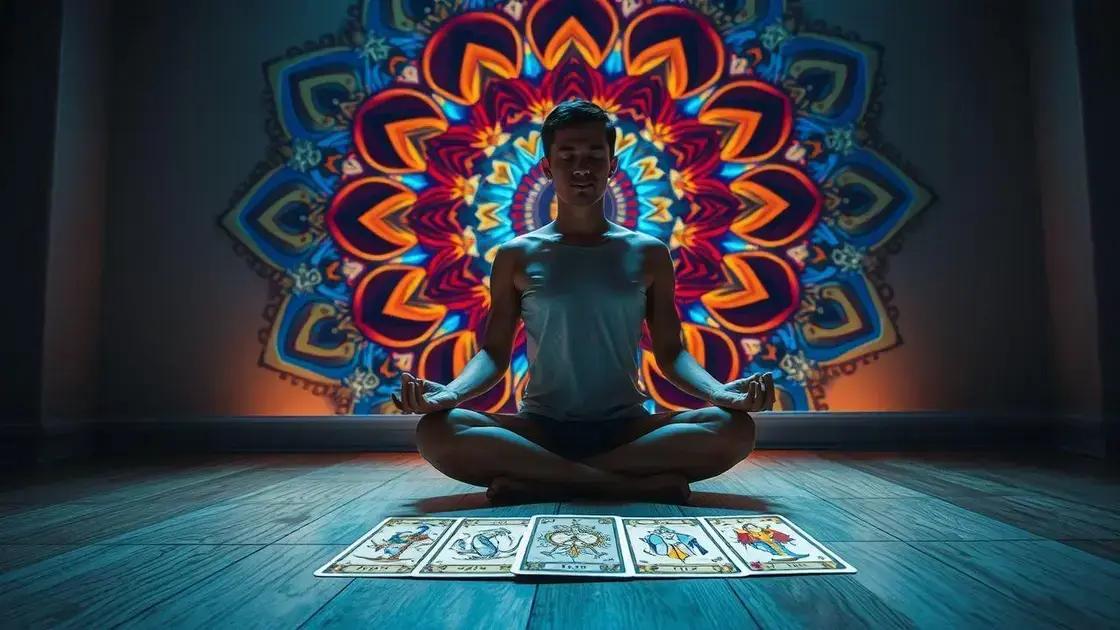 Benefícios da meditação com mandalas para interpretações de tarô