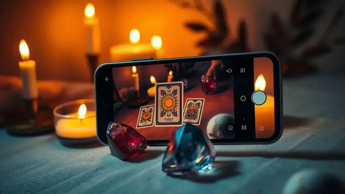 Usando apps de Tarot para estudo e prática