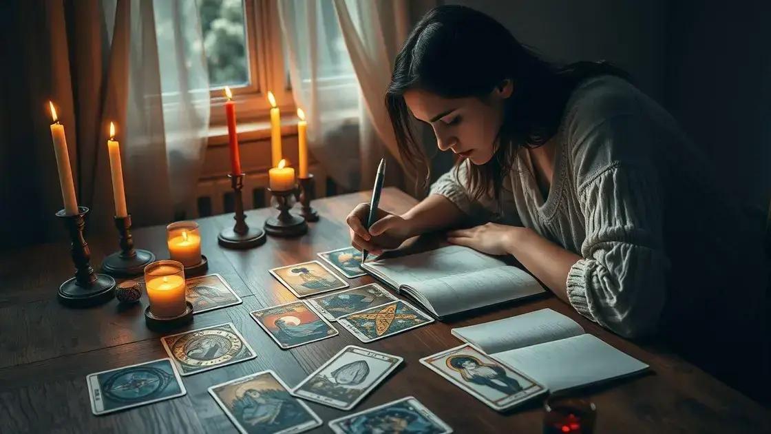 Leituras de tarot transformadoras na prática